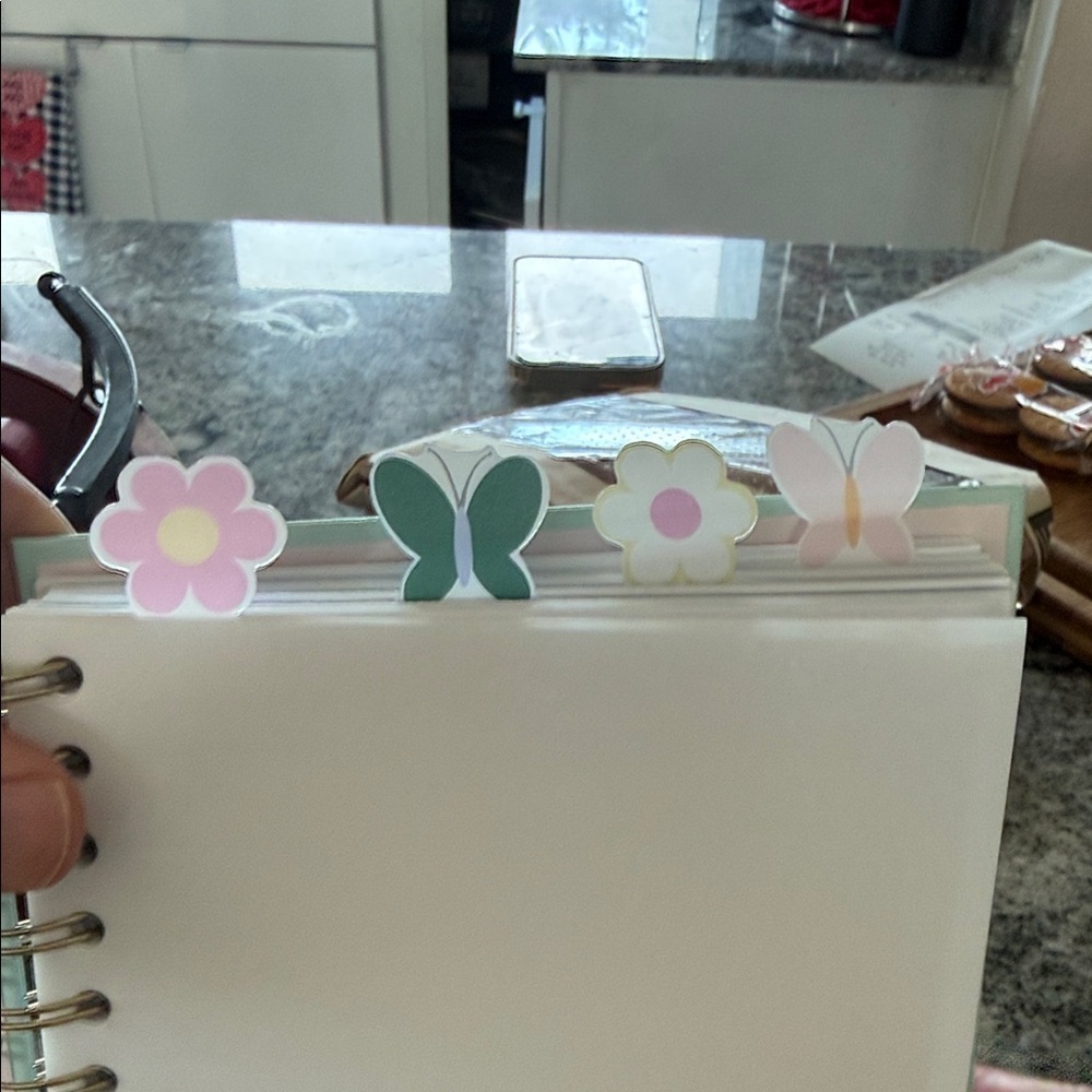 Floral Butterfly Spiral Notebook - Picture 3 of 4